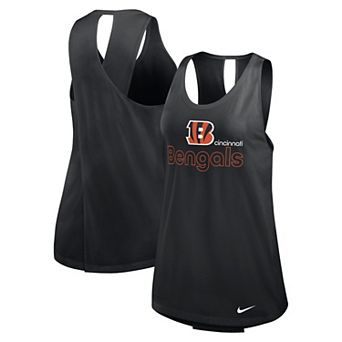 Women's Nike Black Cincinnati Bengals Crossback Performance Tank Top