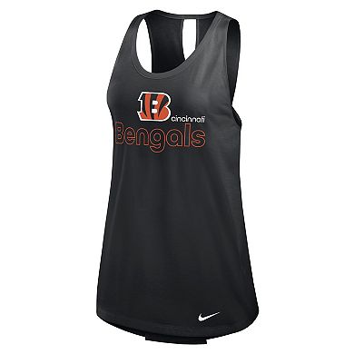 Women's Nike Black Cincinnati Bengals Crossback Performance Tank Top