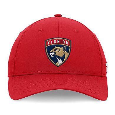 Men's Fanatics Red Florida Panthers Domestic 3D Patch Adjustable Hat