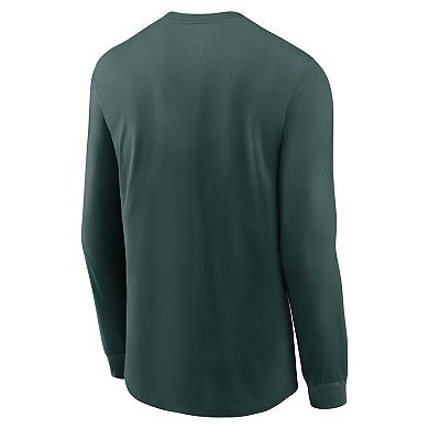 Men's Nike Green Michigan State Spartans 2024 Sideline Legend Performance Long Sleeve T-Shirt