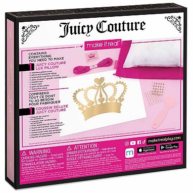 Make It Real Juicy Couture Create Your Own Juicy Couture Signature DIY Lux Pillow Kit