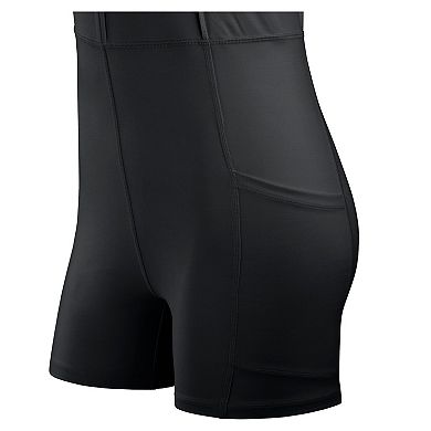 Women's Fanatics Black Minnesota Vikings Studio Boost Athletic Half-Zip Dress