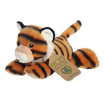 Aurora Small Orange Eco Nation Eco Softies 8" Tiger Eco-friendly Stuffed Animal