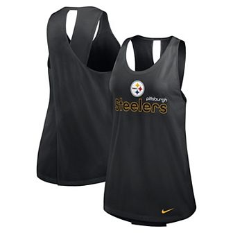 Women's Nike Black Pittsburgh Steelers Plus Size Performance Tank Top