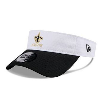 Men's New Era White/Black New Orleans Saints 2024 NFL Training Camp Adjustable Visor