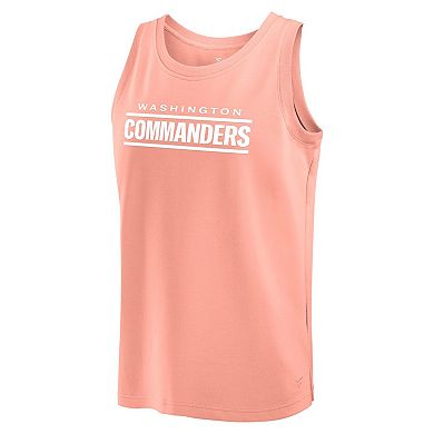 Men's Fanatics Coral Washington Commanders Elements Tank Top