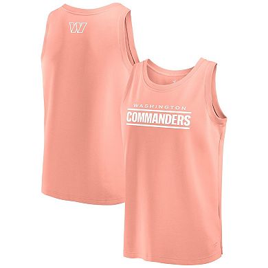 Men's Fanatics Coral Washington Commanders Elements Tank Top