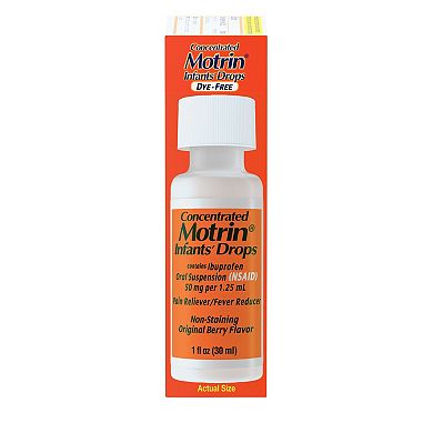 Motrin® Infants’ Concentrated Drops, Dye-Free, Berry, 1 Fl. Oz