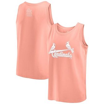 Men's Fanatics Coral St. Louis Cardinals Elements Tank Top