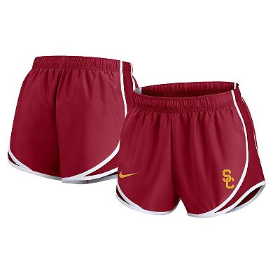 Women's Nike Cardinal USC Trojans Primetime Tempo Performance Shorts