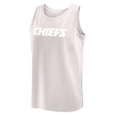 Men's Fanatics Cream Kansas City Chiefs Elements Tank Top