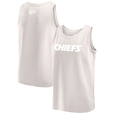 Men's Fanatics Cream Kansas City Chiefs Elements Tank Top