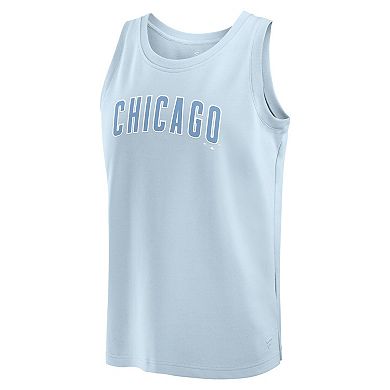 Men's Fanatics Light Blue Chicago Cubs Elements Tank Top