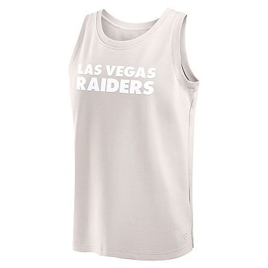 Men's Fanatics Cream Las Vegas Raiders Elements Tank Top