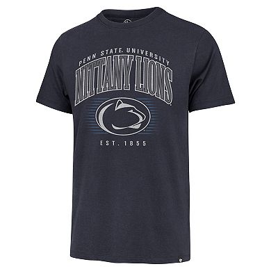 Men's '47 Navy Penn State Nittany Lions Double Header Franklin T-Shirt