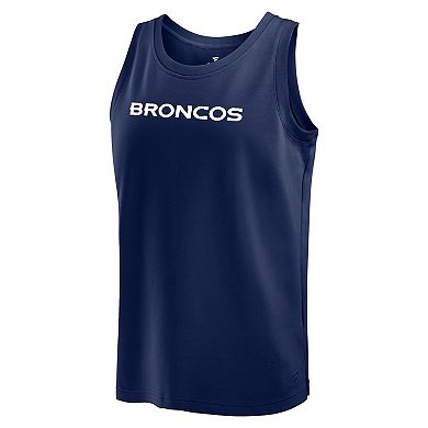 Men's Fanatics Navy Denver Broncos Elements Tank Top