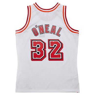 Men's Mitchell & Ness Shaquille O'Neal White Miami Heat 2007/08 Hardwood Classics Swingman Jersey