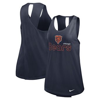 Women's Nike Navy Chicago Bears Crossback Performance Tank Top