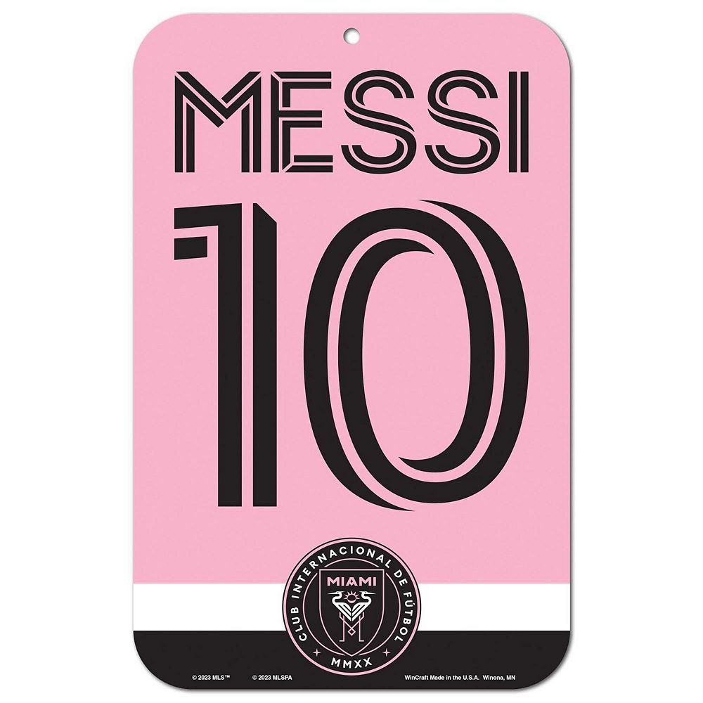 Official Inter Miami CF Messi Banner Flag - 3x5 Feet, Double-Sided, Durable Polyester