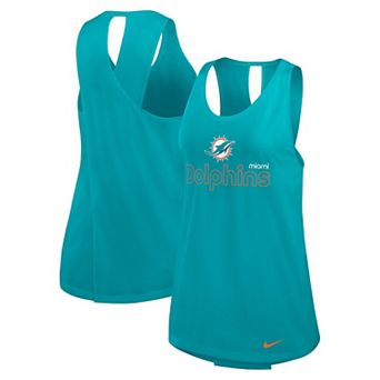 Women's Nike Aqua Miami Dolphins Performance Tank Top