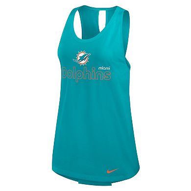 Women's Nike Aqua Miami Dolphins Performance Tank Top