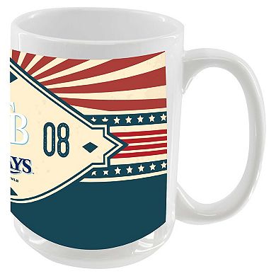 Tampa Bay Rays 15oz. Americana Diamond Mug