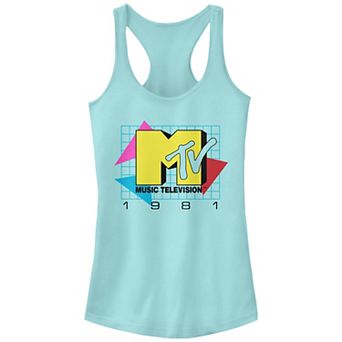 Juniors' MTV 80's Style Logo Racerback Tank Top