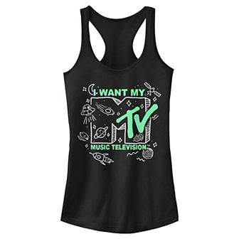 Juniors' MTV Doodles Logo Racerback Tank Top