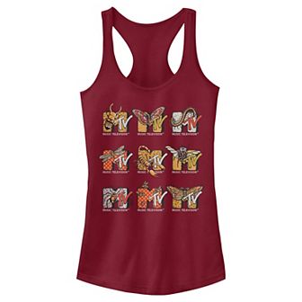 Juniors' MTV Bugs Logos Racerback Tank Top