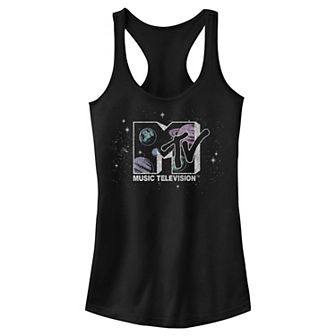 Juniors' MTV Planetary Logo Racerback Tank Top