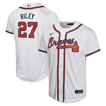 Youth Nike Austin Riley White Atlanta Braves Home Game Player Jersey