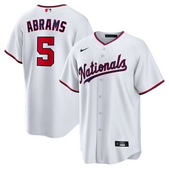 Youth Nike CJ Abrams White Washington Nationals Home Replica Player Jersey