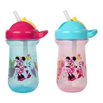 Disney's Minnie Mouse 2-Pack Flip Top Straw Cups by The First Years