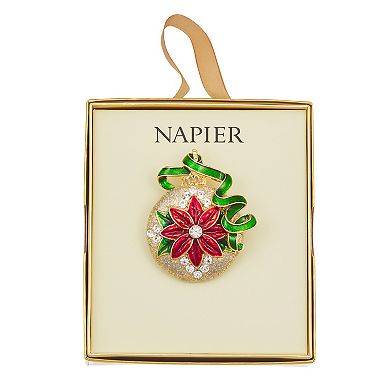 Napier Gold Tone Ornament Pin