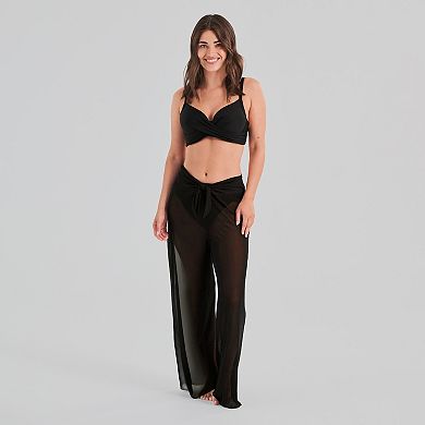 Women's Freshwater Bow Front Mesh Swim Cover-Up Pants