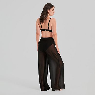 Women's Freshwater Bow Front Mesh Swim Cover-Up Pants
