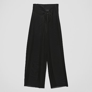 Women's Freshwater Bow Front Mesh Swim Cover-Up Pants