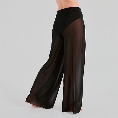 Women's Freshwater Bow Front Mesh Swim Cover-Up Pants