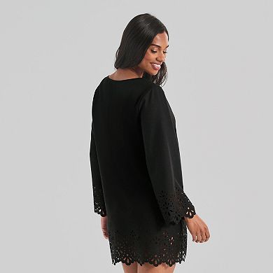 Women's Freshwater Laser Cut Tunic Swim Cover-Up