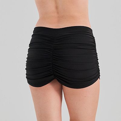 Women's Freshwater Shirred Back Skirt Swim Bottoms