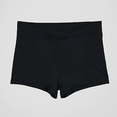 Women's Freshwater Crossover Banded Boyshort Swim Bottoms