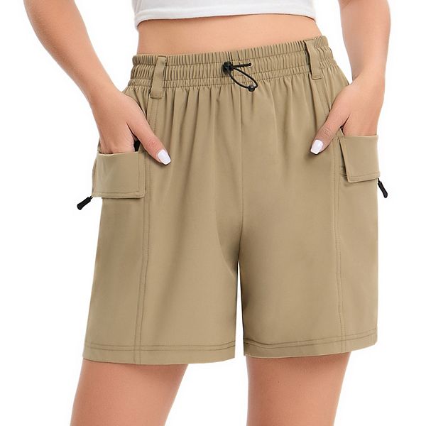 Women's Hiking Shorts With Cargo Pockets Quick Dry Lightweight Athletic