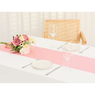 Wedding Banquets Satin Table Runner 12 X 108 Inches 10 Pcs 12" X 108"
