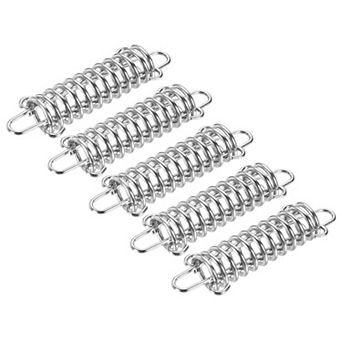 4.7"x1.5" Stainless Steel Tent Spring Buckle Rope Tensioner Silver 2 pc