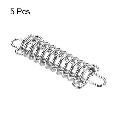 4.7"x1.5" Stainless Steel Tent Spring Buckle Rope Tensioner Silver 2pcs