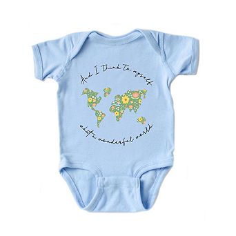What A Wonderful World Baby Bodysuit