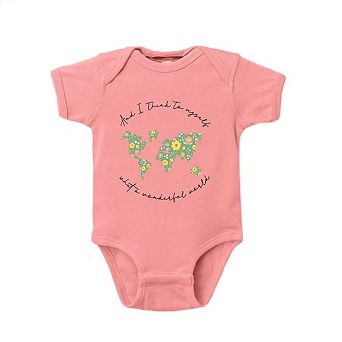 What A Wonderful World Baby Bodysuit