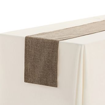Daily Home Decoration Long Linen Table Runner Solid Color 1 Pack 12" X 71"