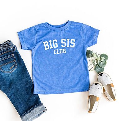 Big Sis Club Toddler Short Sleeve Graphic Tee