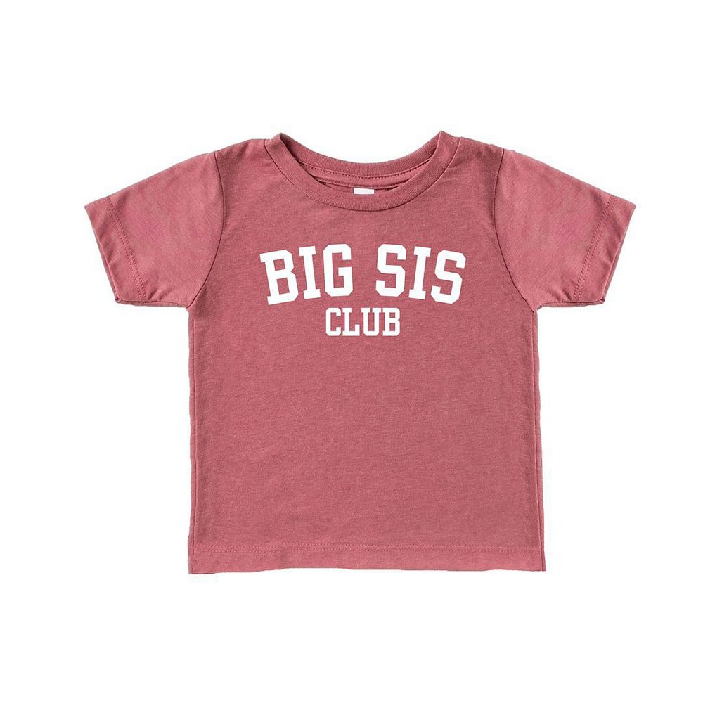 Big Sis Club Toddler Short Sleeve Graphic Tee